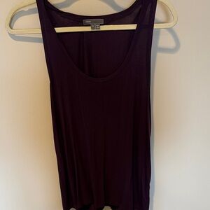 Vince Deep Plum Scoop Neck Tank Top